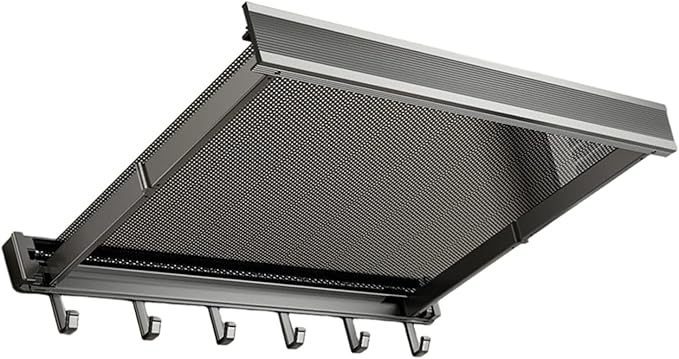 Foldable Wall Mounted Bathroom Shelf for Clothes and Towels Storage Aluminum Alloy Bathroom Storage Rack
