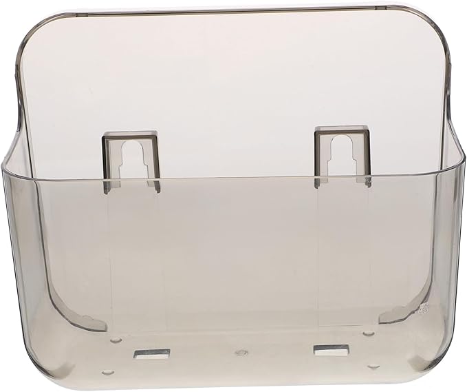 PartyKindom Wall Mounted Bathroom Holder Clear Acrylic Sundries Storage Shelf with Draining Space-Saving Organizer Shelf for Bathroom and Kitchen Small Rounded Design No-Drill Installation