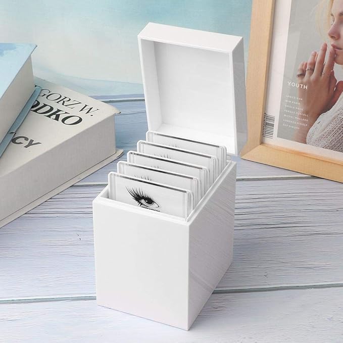 10 Layers Eyelash Extension Storage Box Makeup Cosmetic Organizer False Eyelash Display Holder Case