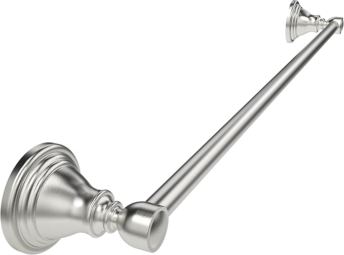 Towel Bar 24inch, Stainless Steel Bathroom Towel Rack Wall Mounted, Heavy Duty Towel Rod, Towel Holders for Bathroom, Kitchen (Brushed Nickel)