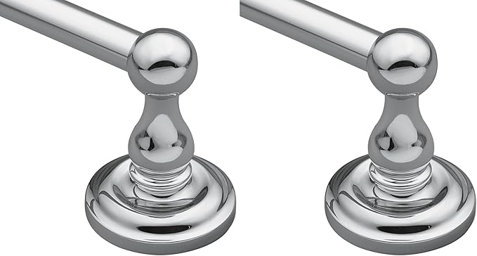 Moen BP6918CH Madison 18-Inch Towel Bar, Chrome (Pack of 2)