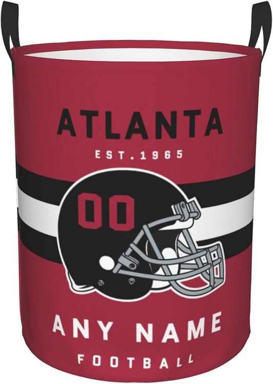 Custom Arizona Laundry Hamper - Personalized Football Style Laundry Basket - Customized Name and Number - Dirty Clothes Hamper Waterproof Large Capacity Hamper for Bedroom Bathroom Living Room