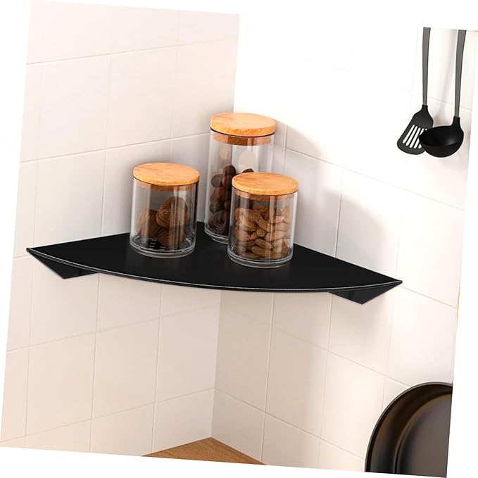 VOSAREA 2Pcs Wall Mounted Storage Organizer for Soap Shampoo Stylish Bathroom Shelf with Mounting Screws Versatile for Bathroom Kitchen Rv