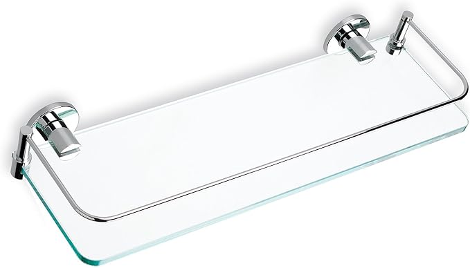 StilHaus StilHaus 819-08-637509830052 Medea Collection Bathroom Shelf, Chrome