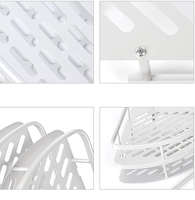 AGYH Bathroom Storage Rack Space Aluminum Triangle Wall Hanging Punch-Free Rack