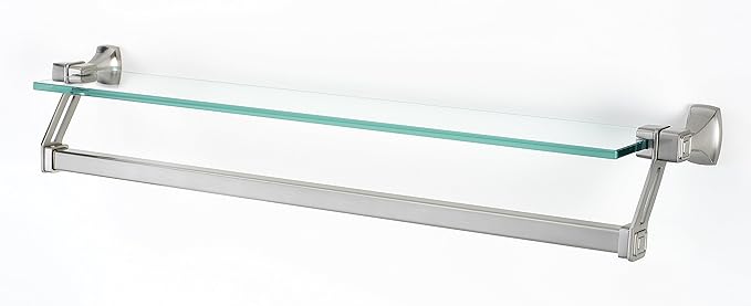 Alno 25" x 4.38" Bathroom Shelf Finish: Satin Nickel