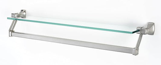 Alno 25" x 4.38" Bathroom Shelf Finish: Satin Nickel