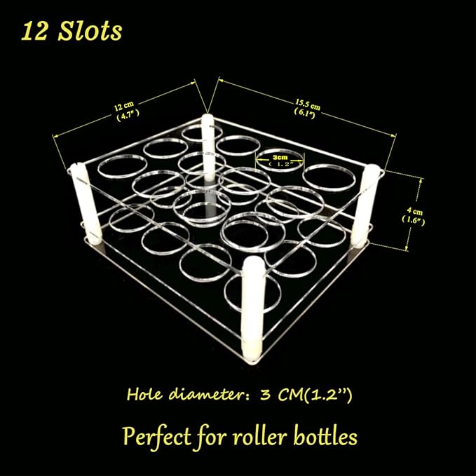 BOXIN Roller Bottles Holder for 10/15ml/20ml Essential Oil Bottles (2PCS For 10/15ml/20ml Essential Oil bottles)