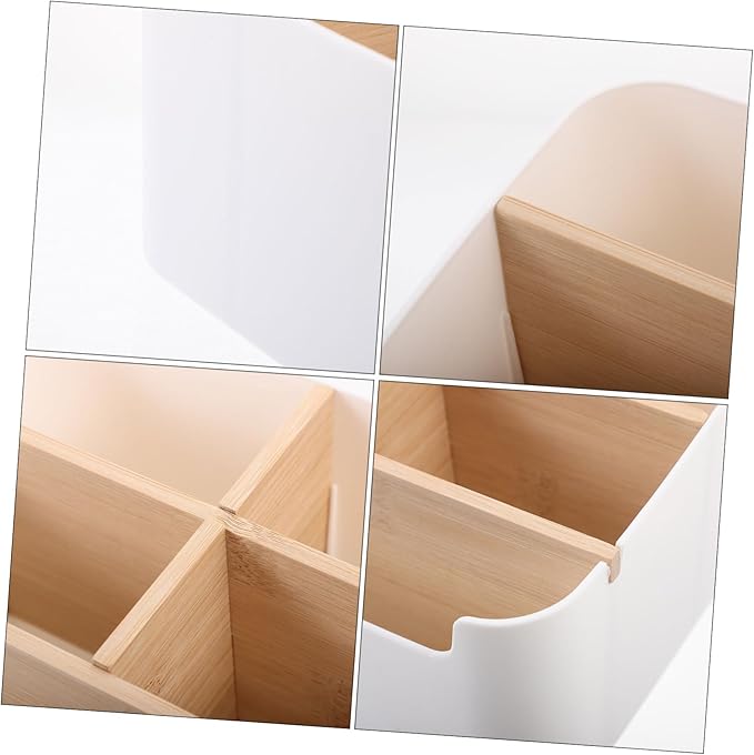 Creative Desktop Organizer Storage Box Versatile Table Organizer for Makeup Lipstick Multi-compartment Storage Case for Home and Vanity Use