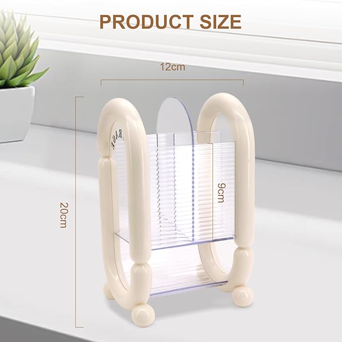 Makeup Brush Holder, Multi-Purpose Makeup Holder, Cosmetic Tool Storage Makeup Brush Organizer, for Brushes Eyebrow Pencil Eyeliner Mascara, for Vanity, Dresser, Desk