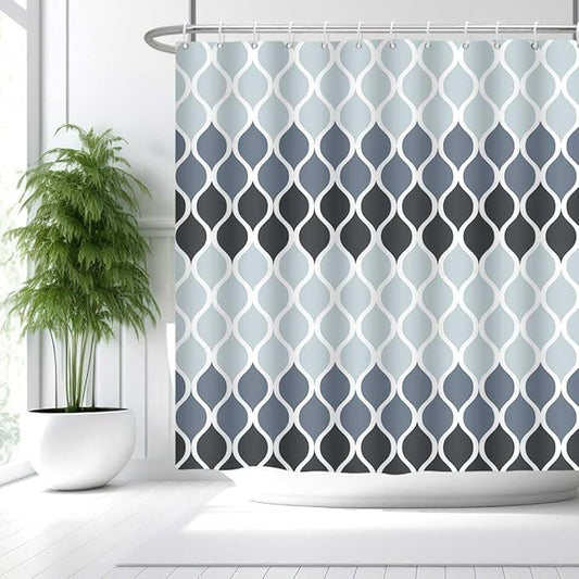 Textured Clarisse Shower Curtain Creative Home Ideas Modern Bathroom Shower Curtains Waterproof Fabric Machine Washable Shower Curtain 72 x 72 Inches