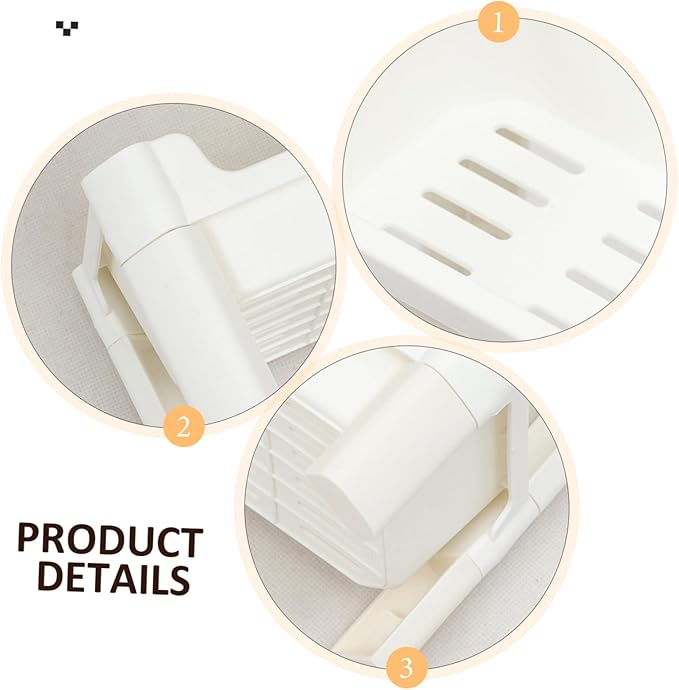 GLEAVI Bathroom Storage Cabinet Multilayer Plastic Rack Corner Rack Organizing Bins for Living Room Decor
