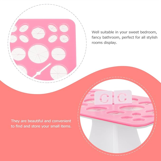 Mikinona Makeup Tool Drying Rack Beauty Storage Stand Makeup Brush Holder Organizing Rack Home