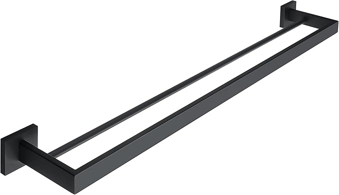 Alise Double Towel Bar, 32" SUS304 Stainless Steel Towel Racks for Bathroom, Long Bathroom Towel Rack Wall Mounted, Heavy Duty Towel Holder, Matte Black