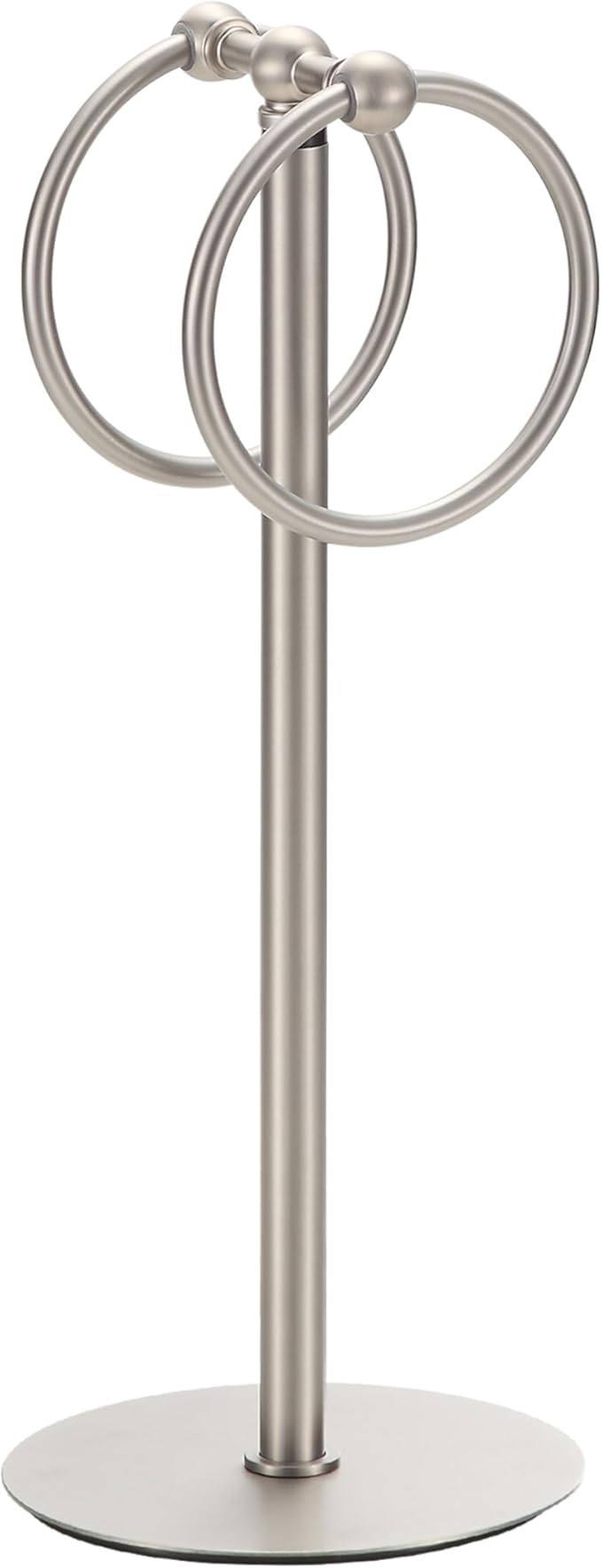 Adjustable Brush Nickel Towel Rack,Freestanding Bathroom Towel Holder