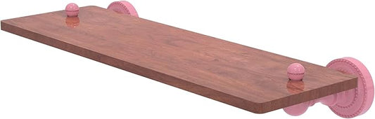 Allied Brass DT-1-16-IRW-PNK Dottingham Collection 16 Inch Solid IPE Ironwood Shelf, Pink
