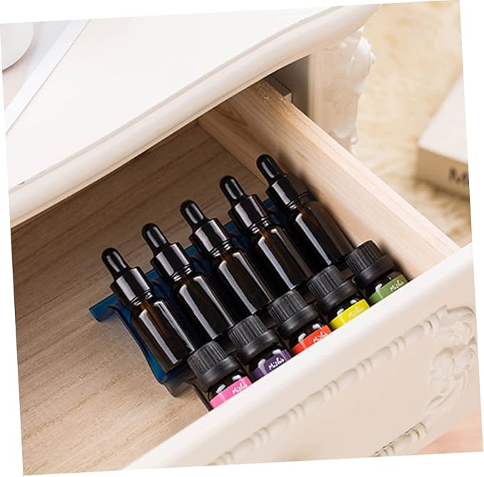 SHINEOFI 3pcs Bottle Storage Rack Foldable Organizer Slots Household Organizer for Desktop and Nightstands