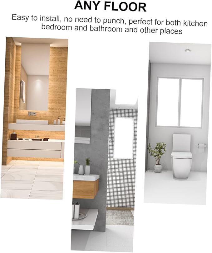ULTECHNOVO 2-Piece Wall-Mounted Storage Rack Nail-Free Bathroom and Kitchen Organizer White Plastic Sundries Shelf for Easy Installation and Space-Saving