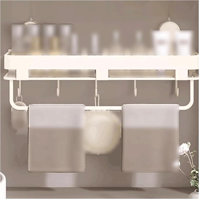 Removable Aluminum Bathroom Shelf Wall Mounted Shelf Suction Cup Removable Bathroom Shelf Widened Bathroom Rack Large Capacity