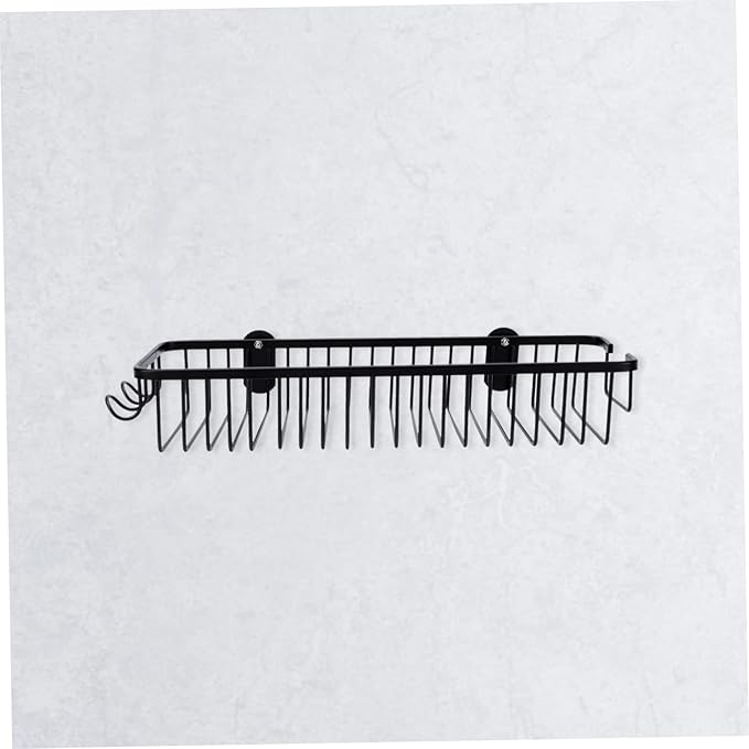 1Pc Wall Mounted Storage Rack No Drill Shelf for Bathroom Kitchen Stylish Organizer for Shampoo Toiletries Functional Design Easy Installation
