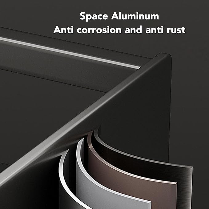 Bathroom Rack,Gray 40cm Space Saving Draining Hole Storage Rack Wall Mounted Bathroom Floating Shelf for Bathroom Toilet Balcony Toilet Wall