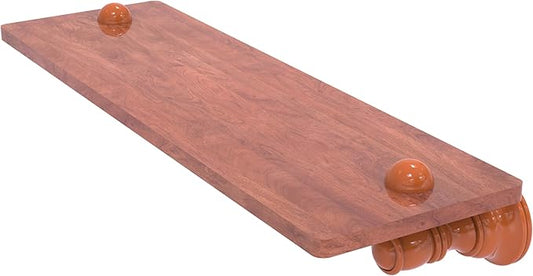 Allied Brass CL-1-16-IRW-ASP Carolina Collection 16 Inch Wood Shelf, Autumn Sparkle