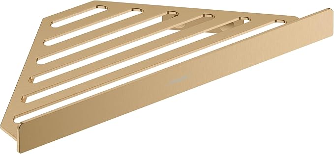 hansgrohe AddStoris Corner Basket in Brushed Bronze 1-inch Accessories in Brushed Bronze, 41741140