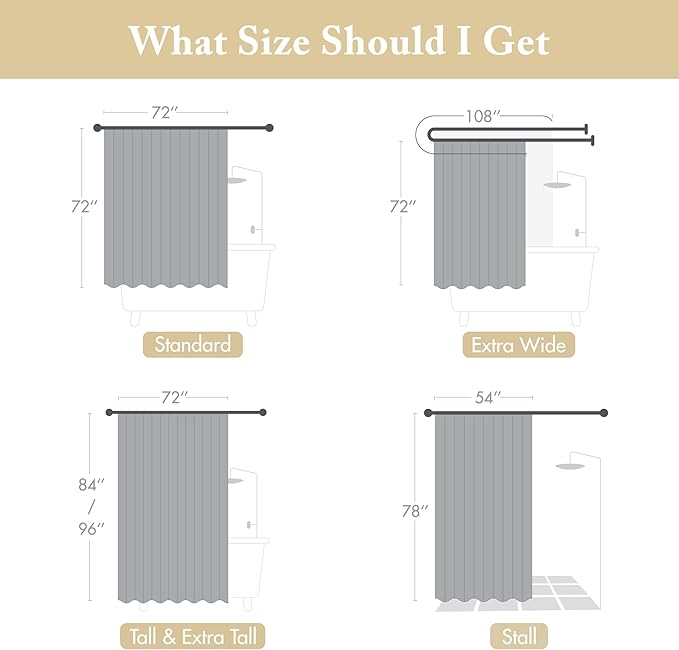 Madison Park Amherst Bathroom Shower Curtain Faux Silk Pieced Striped Modern Microfiber Bath Curtains, 72x84 Inches, Yellow