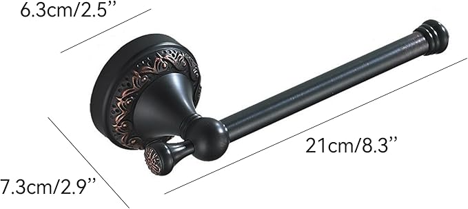 Oil Rubble Bronze Brass Bath Roll Toilet Paper Holder, Wall Mounted Black Bathroom Hardware Accessories, Pattern Carving Design