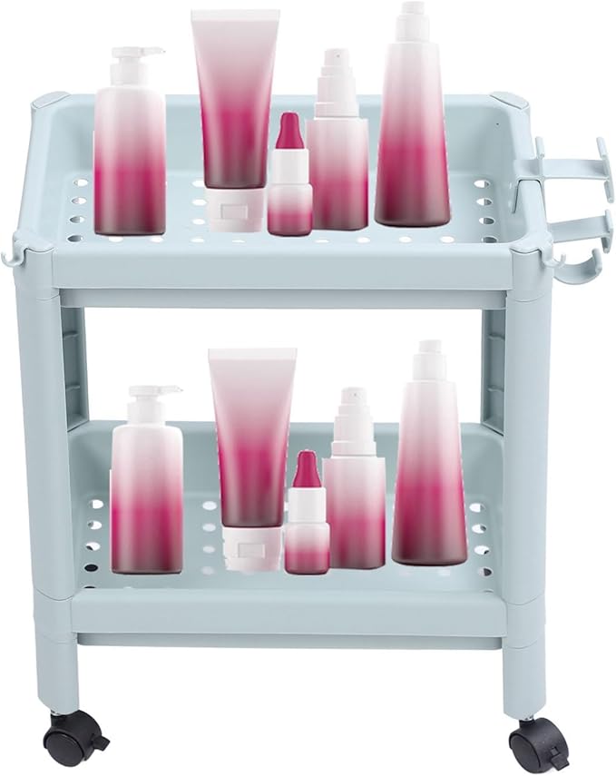 Bathroom Floor Shelf, Bathroom Storage, Open Shelf, Freestanding Corner Shelves, Shelves, Storage Shelves, Nordic (2 Layers (with Wheels)