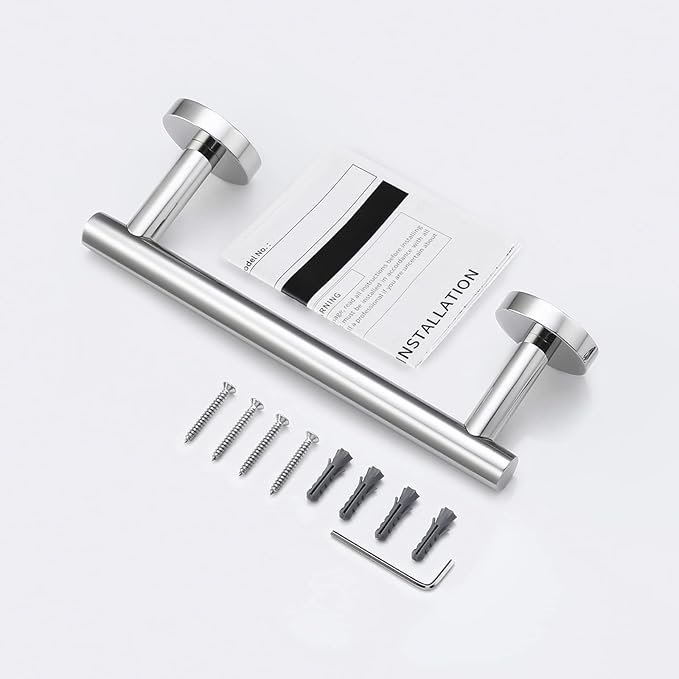 KES 6.7 Inches Hand Towel Bar Bathroom Towel Holder Kitchen Dish Cloths Hanger SUS304 Stainless Steel RUSTPROOF Wall Mount Polished Steel, Total Length 9.1 Inch, A2000S23