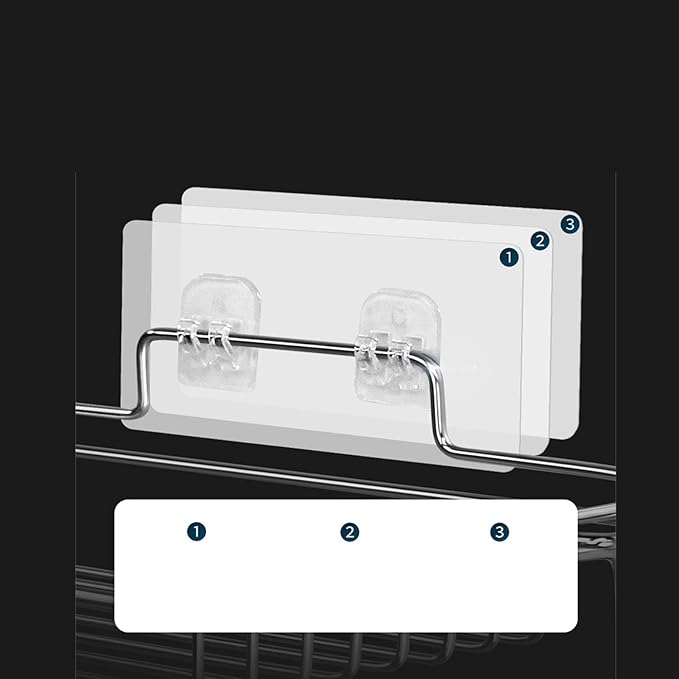 AUNMAS Folding Storage Rack, Stainless Steel 2 Tier Wall Mounted Kitchen Bathroom Shelves for Small Areas