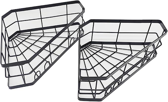 Small Corner Rack Triangular Layered Shelf Multiple Tiered Form Bathroom Shelf Upgrades Rack for Bathroom Essential Apartment Space Savers