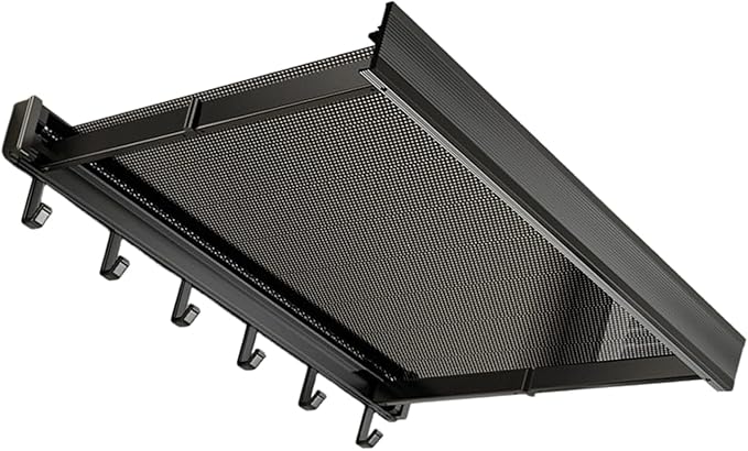 Foldable Wall Mounted Bathroom Shelf for Clothes and Towels Storage Aluminum Alloy Bathroom Storage Rack