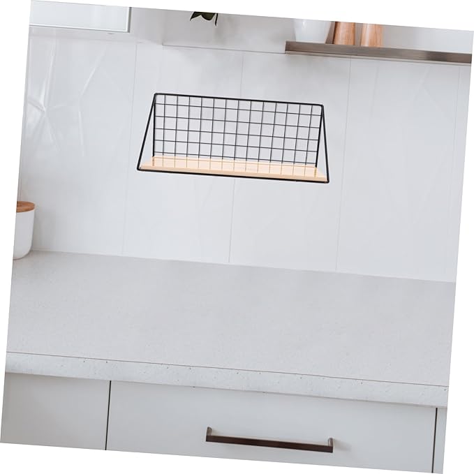 VALICLUD Multifunctional Wall-Mounted Storage Rack Shelves for Bathroom Kitchen Decorative Wall Shelf Black