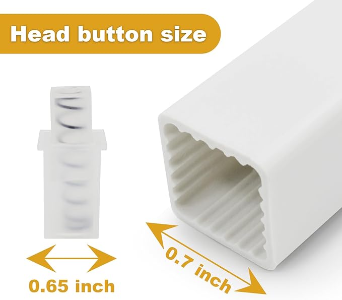 Showingo Towel Bar Replacement Rod 24 Inches Adjustable Spring End Wall Mount Replacement Towel Bar for Ceramic Holder Bathroom Kitchen Towels Bars Storage (White Towel Holder) (1PC)
