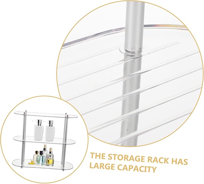 MAGICLULU Detachable Multi Display Rack Versatile Household Storage Shelf for Bathroom Kitchen Organization Simple Style Ornament Stand Space Saving Design