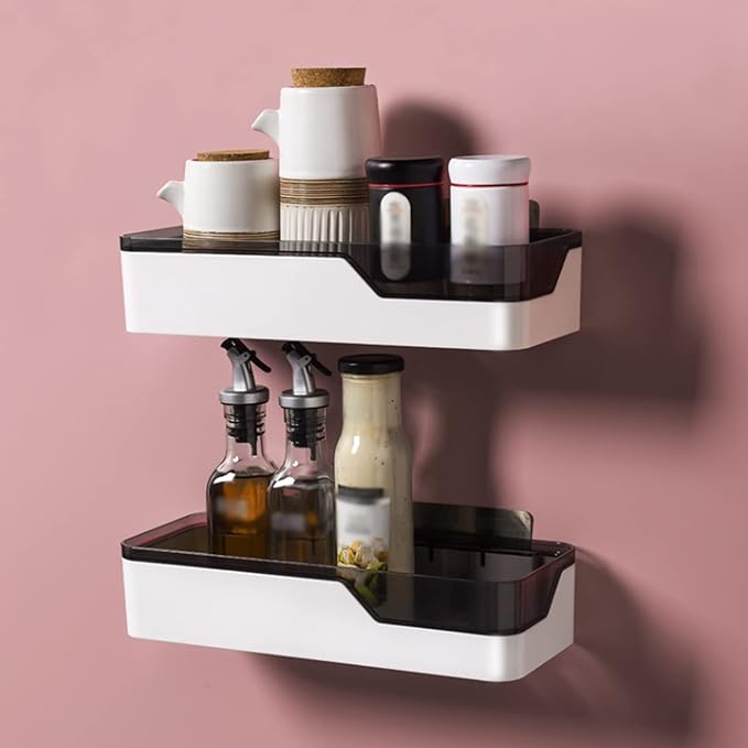 Bathroom Shelf Bathroom Shelf Wall Mounted Wall Mounted Shelves Holder for Bathroom Kitchen and Bedroom Set of 2 Shelves 11.8 by 2.6 Inches Floating Shelves (Size : One Pack)