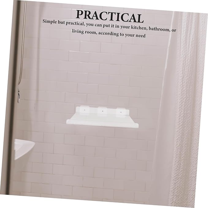 ERINGOGO Wall Mount Storage Rack Acrylic Shelf Bathroom Rack Sturdy and Organizer
