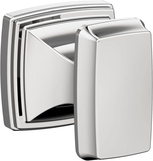 Amerock BH3603026 | Chrome Single Robe Hook | 2-1/8 in. (54 mm) Length Towel Holder | Revitalize | Towel Hook for Bathroom | Bathroom Hardware | Bath Accessories