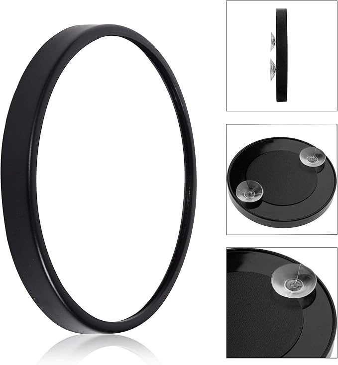 12X Magnifying Makeup Mirror with Suction Cups, Portable 6 Inch Travel Mirror for Makeup, Tweezing, and Skincare