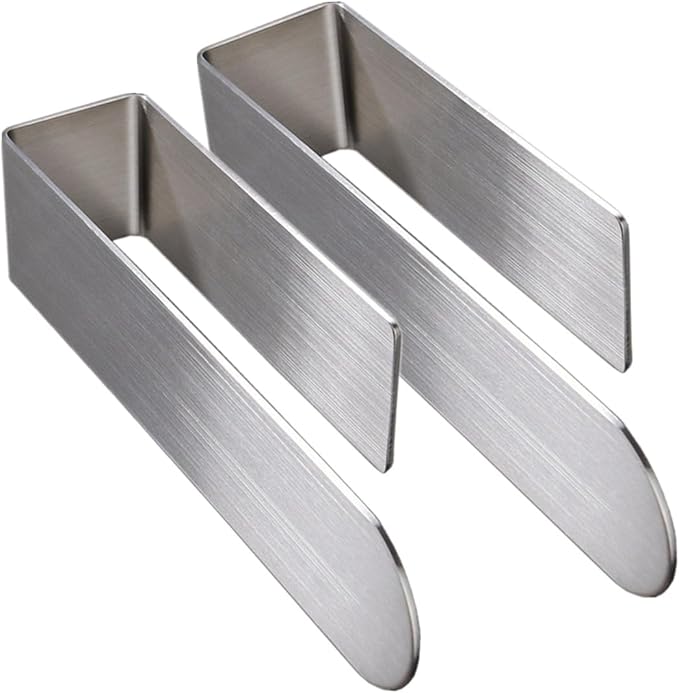 szhdxsy 2pcs Towel Holder SUS 304 Stainless Steel Brushed Hand Towel Rod, Self Adhesive Towel Holder Towel Rod Towel Rack for Bathroom- Silver