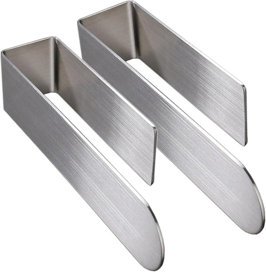 szhdxsy 2pcs Towel Holder SUS 304 Stainless Steel Brushed Hand Towel Rod, Self Adhesive Towel Holder Towel Rod Towel Rack for Bathroom- Silver