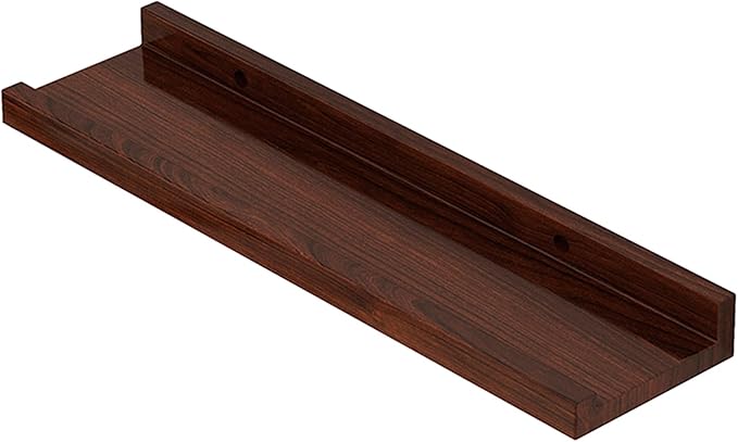 Wood Wall Mounted Shelf Bathroom Cosmetic Storage Stand Rack for Displaying Books and Decorative Items Office Decoration Shelf