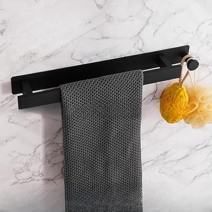 Stainless Steel Towel Rod Self Adhesive No Drill Towel Bar SUS304 Brushed Nickel Bathroom Towel Holder Expandable Towel Racks Gold