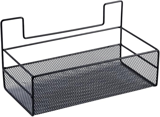 PRETYZOOM No Drilling Wall Mounted Storage Basket Versatile Wire Organizer for Bathroom Toilet Shelf Easy Installation Capacity Space Saving Design