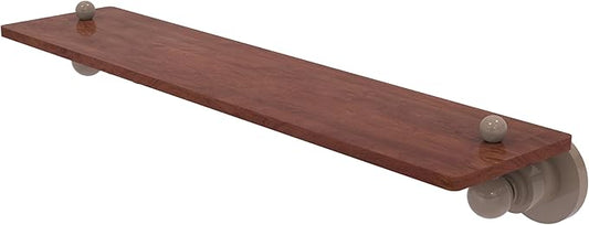 Allied Brass AP-1-22-IRW-SHB Astor Place Collection 22 Inch Solid IPE Ironwood Shelf, Shaded Beige