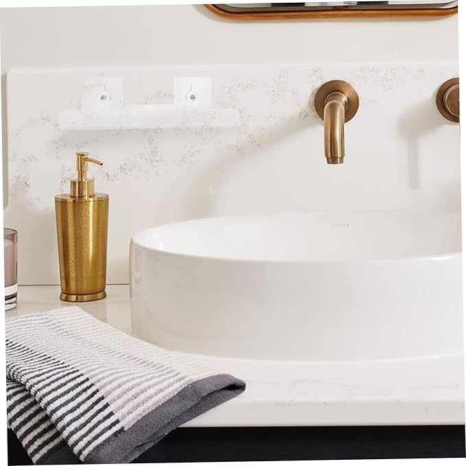 Ciieeo Acrylic Floating Shelf Wall-Mounted Storage Rack Bathroom Shelves Wall for Bathroom Tidy Storage