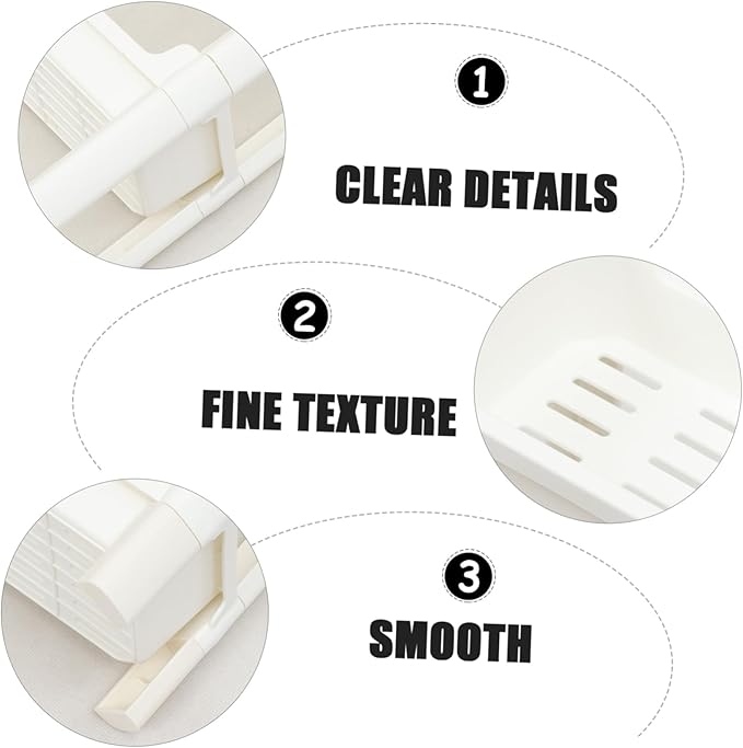 Vaguelly Multi-Layer Plastic Storage Rack Thick Corner Shelf for Bathroom and Kitchen Sturdy Home Organizer for Tight Spaces
