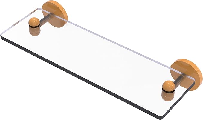 Allied Brass Tango Collection Glass Vanity Shelf with Beveled Edges